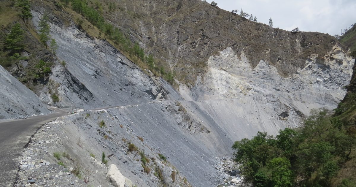 Himalayan landslide-prone terrain