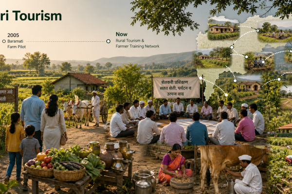 A Baramati farm tourism pilot progressing into a rural tourism and farmer-training network