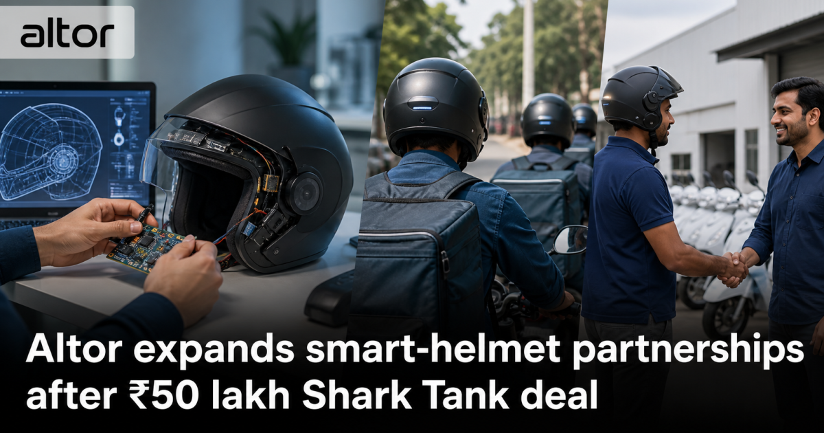 A connected smart helmet progressing from electronics development to fleet partnerships