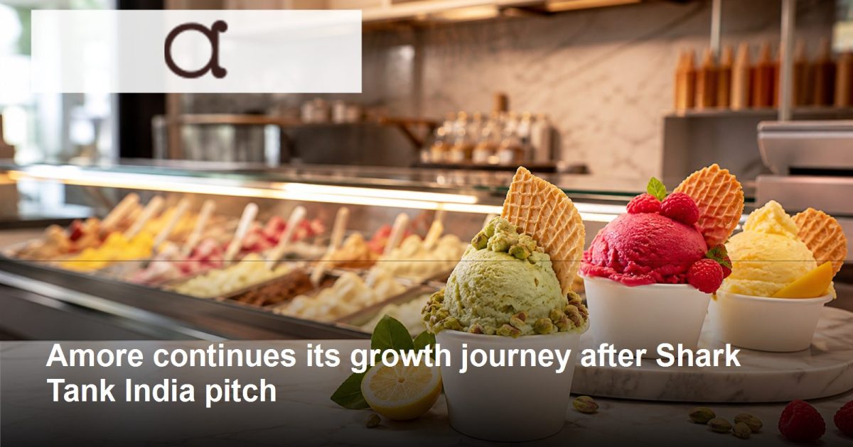 Amore logo and post-Shark Tank growth journey