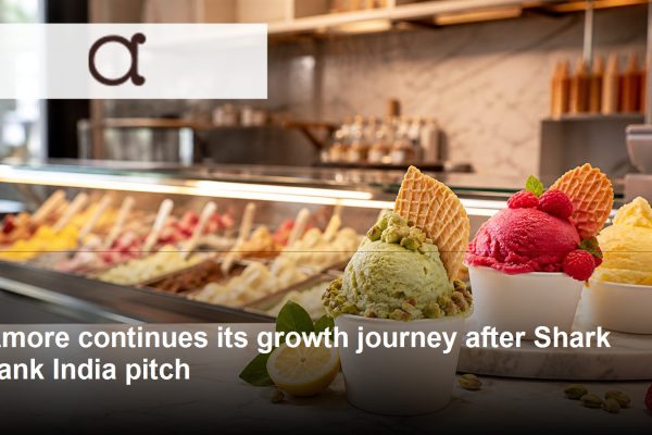 Amore logo and post-Shark Tank growth journey