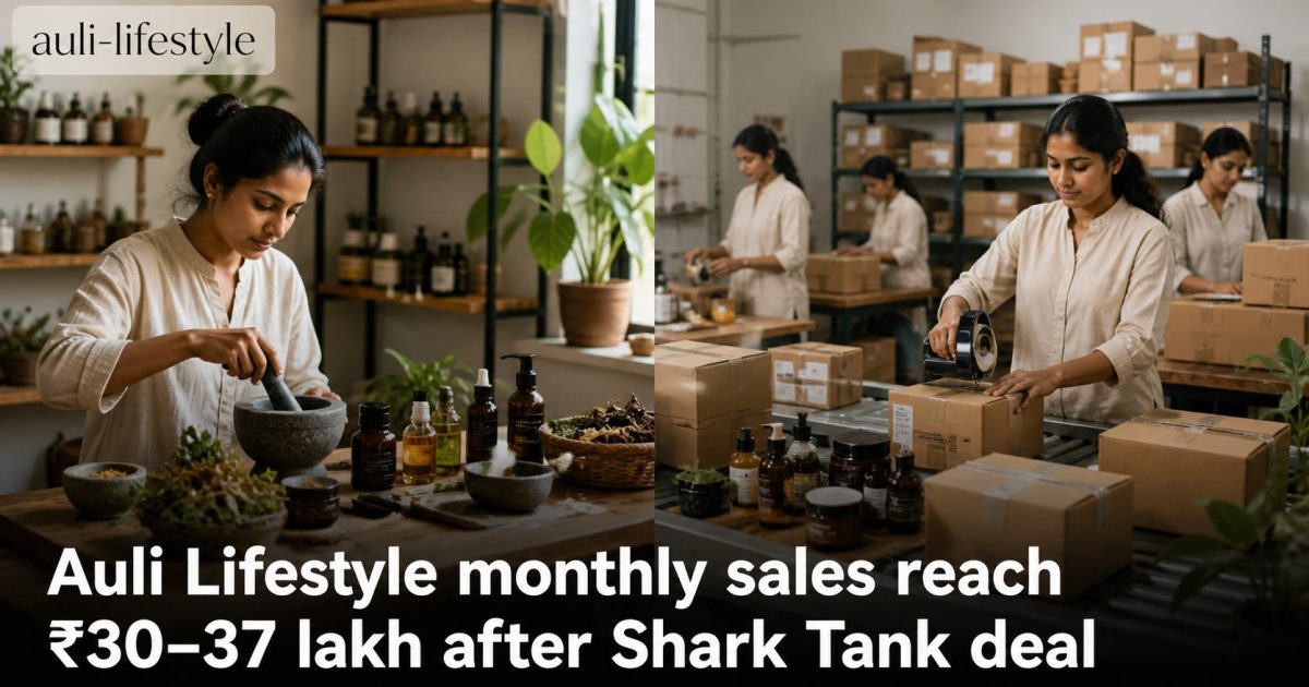 Auli Lifestyle skincare moving from small-batch preparation to ecommerce fulfilment