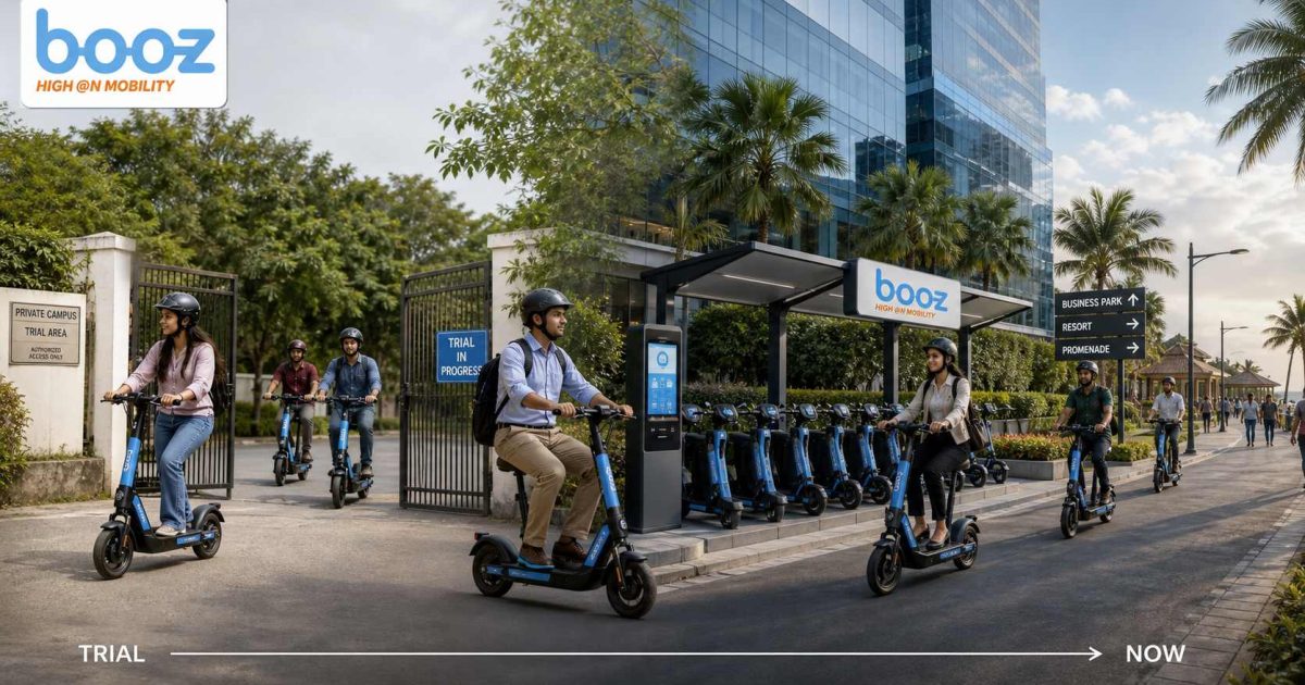 Booz Mobility electric scooters progressing from a campus trial to a managed business and tourism fleet