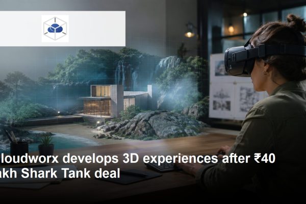 Cloudworx logo and company-relevant post-Shark Tank growth scene