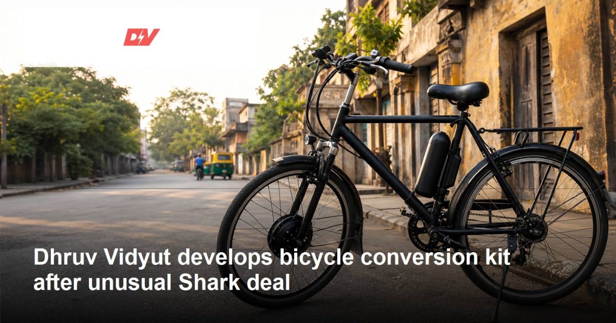 Dhruv Vidyut logo and company-relevant post-Shark Tank growth scene