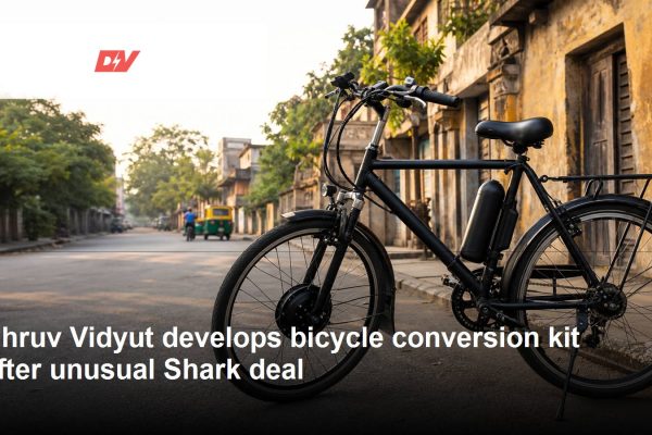 Dhruv Vidyut logo and company-relevant post-Shark Tank growth scene