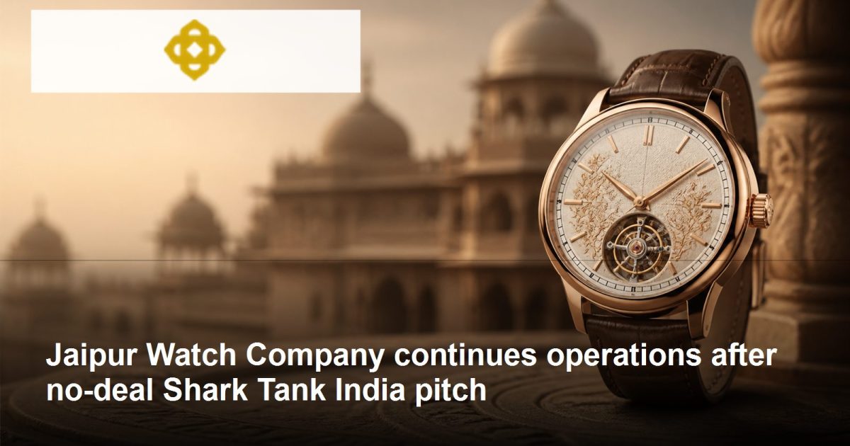Jaipur Watch Company logo and post-Shark Tank growth journey