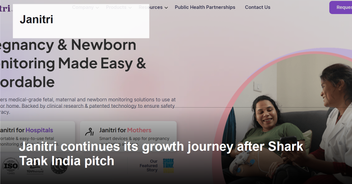 Janitri logo and post-Shark Tank growth journey