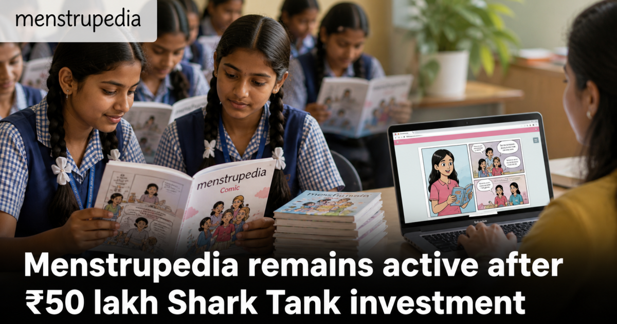 Menstrupedia menstrual-education comics used in a school and digital learning setting
