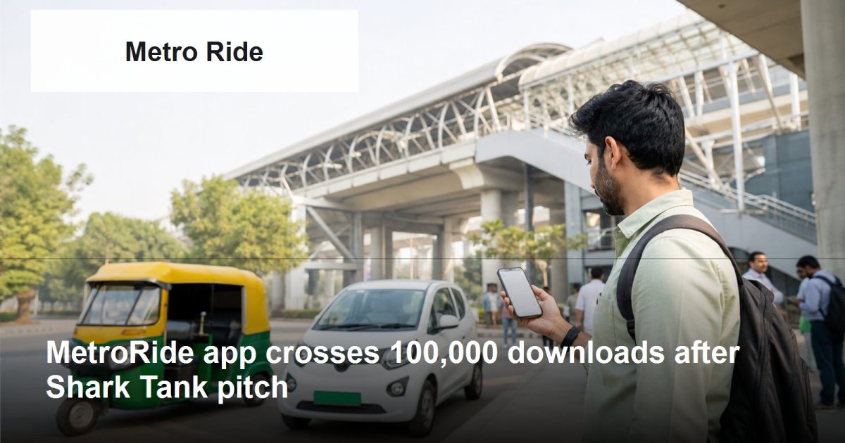 Metro Ride logo with a company-relevant growth scene and article title