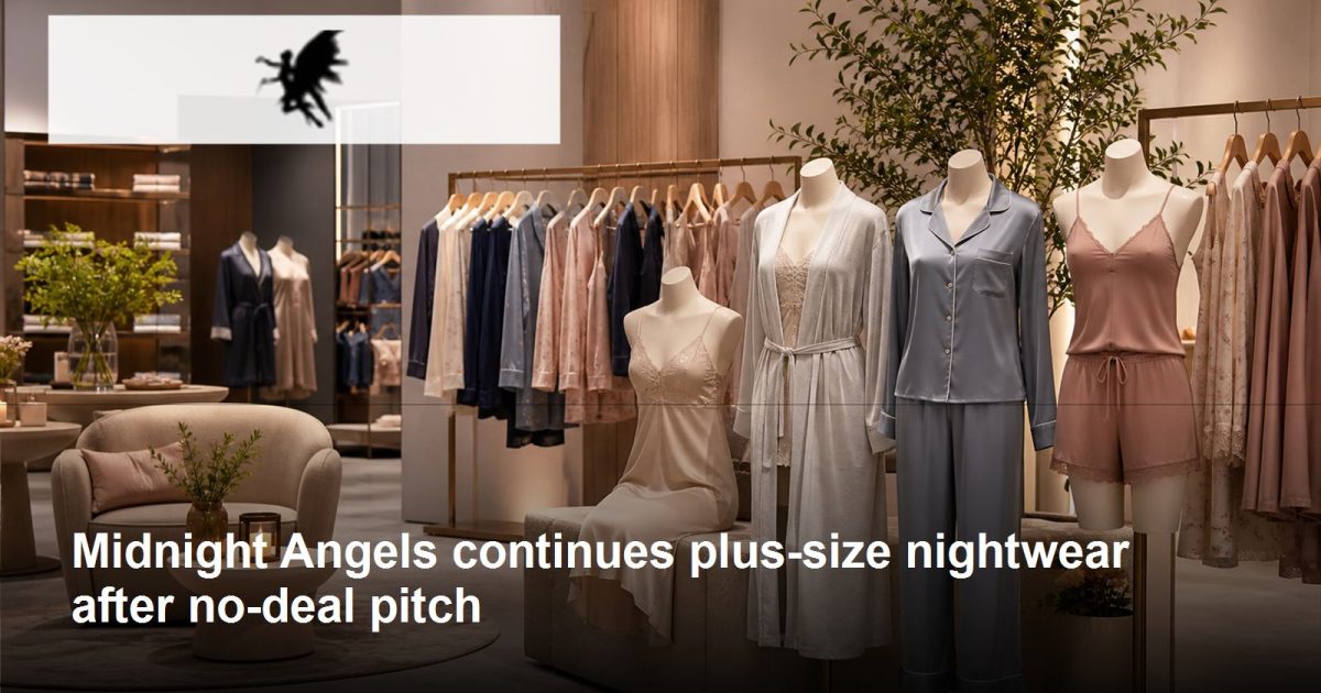 Midnight Angels logo and company-relevant post-Shark Tank growth scene