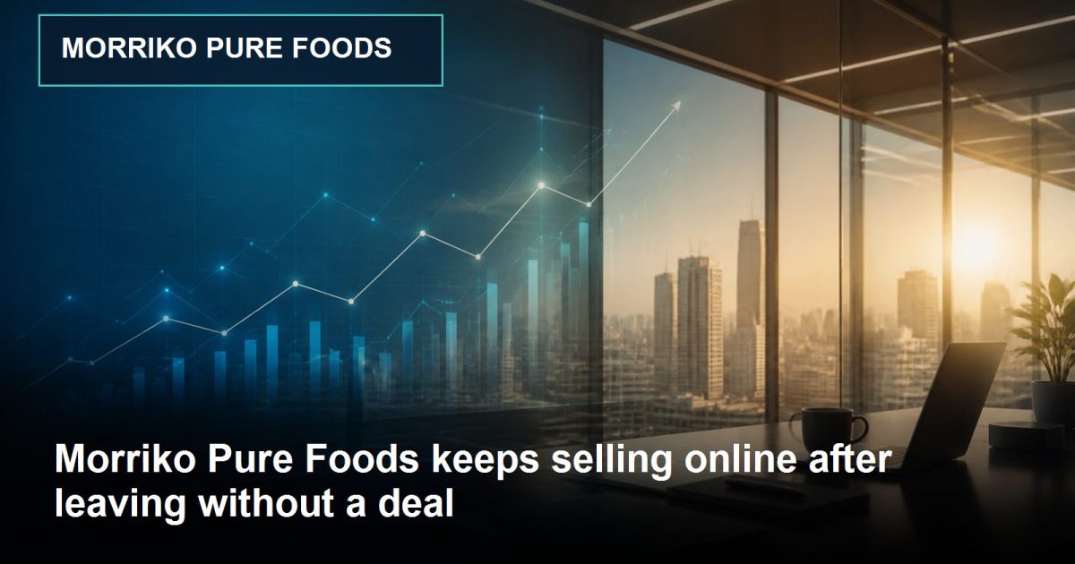 Editorial business image representing Morriko Pure Foods and its growth journey