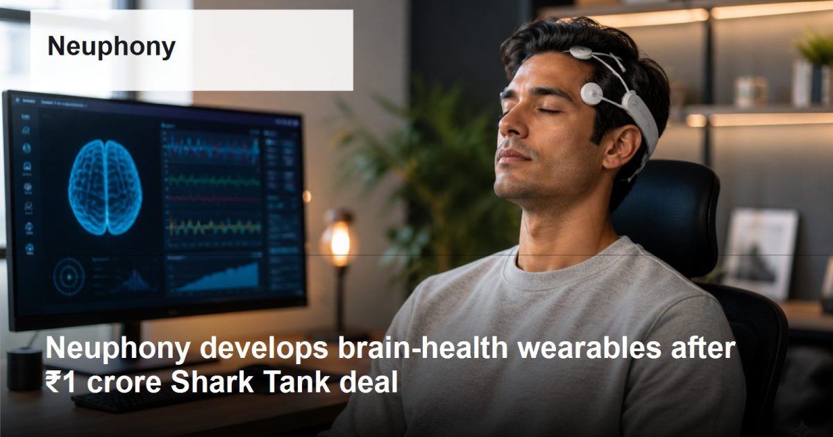 Neuphony logo and company-relevant post-Shark Tank growth scene