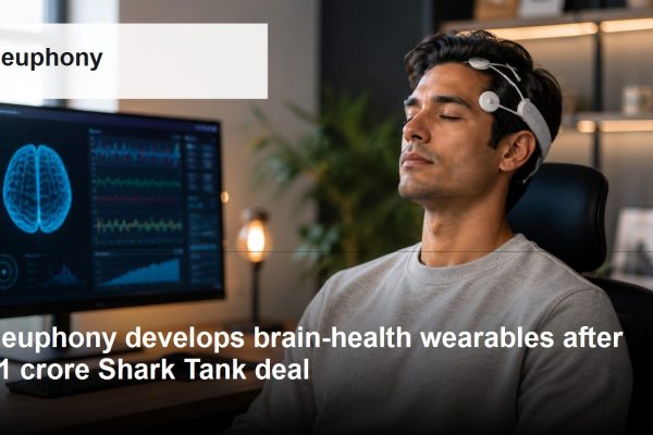 Neuphony logo and company-relevant post-Shark Tank growth scene