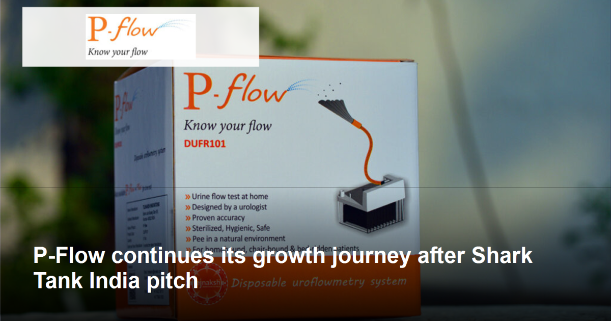 P-Flow logo and post-Shark Tank growth journey