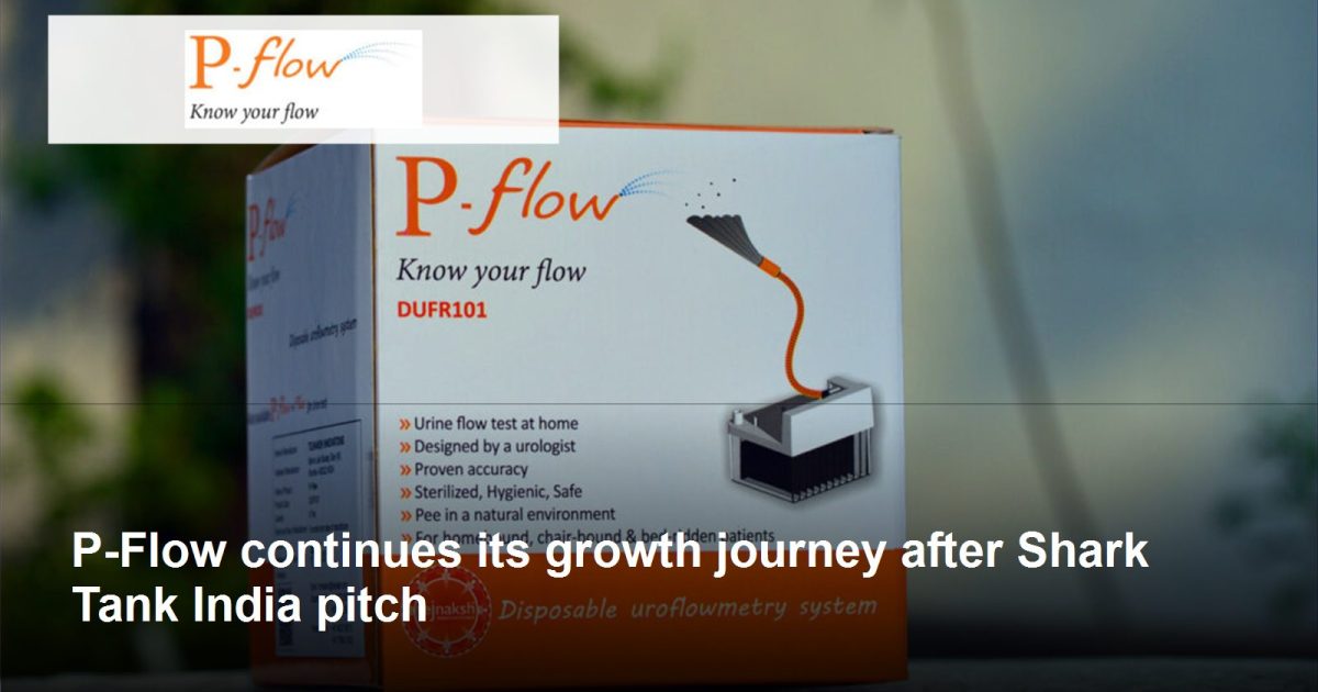 P-Flow logo and post-Shark Tank growth journey
