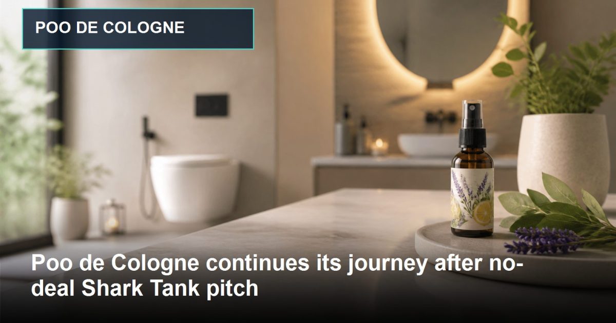 Editorial business image representing Poo de Cologne and its growth journey