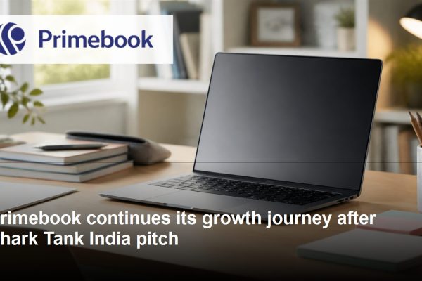 Primebook logo and post-Shark Tank growth journey