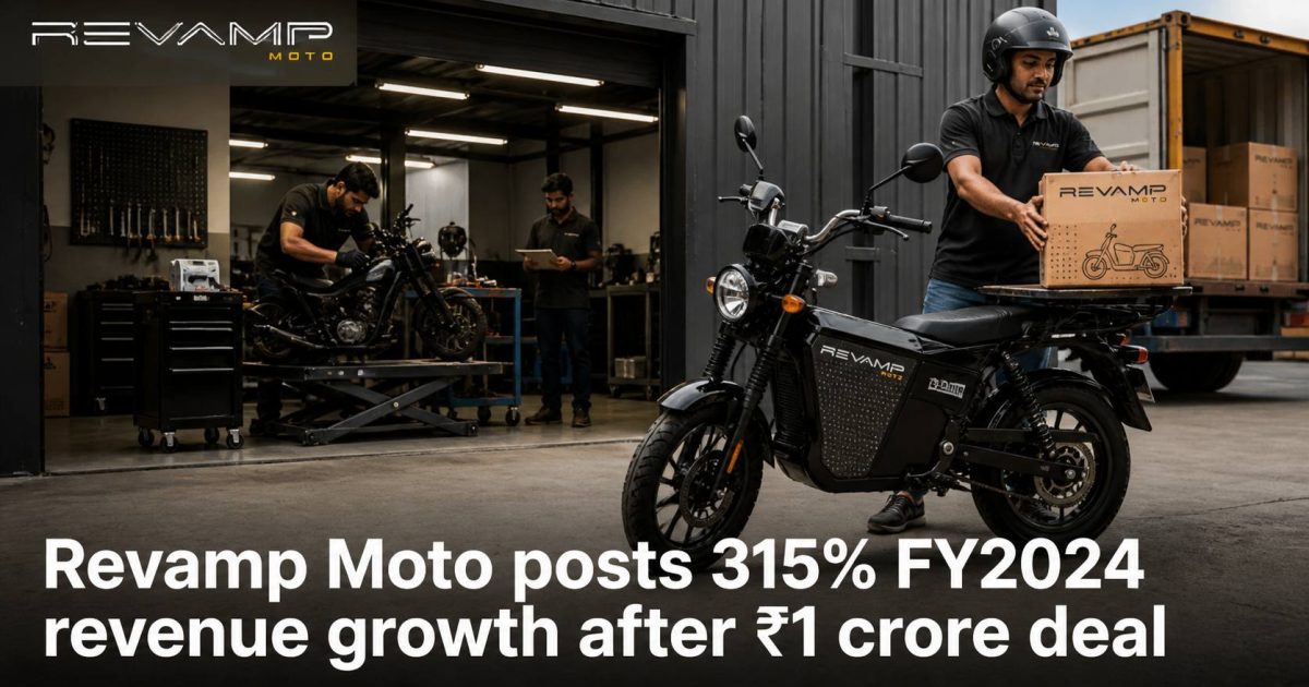 Revamp Moto electric two-wheeler progressing from workshop development to business delivery use