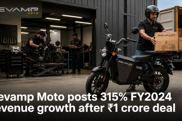 Revamp Moto electric two-wheeler progressing from workshop development to business delivery use