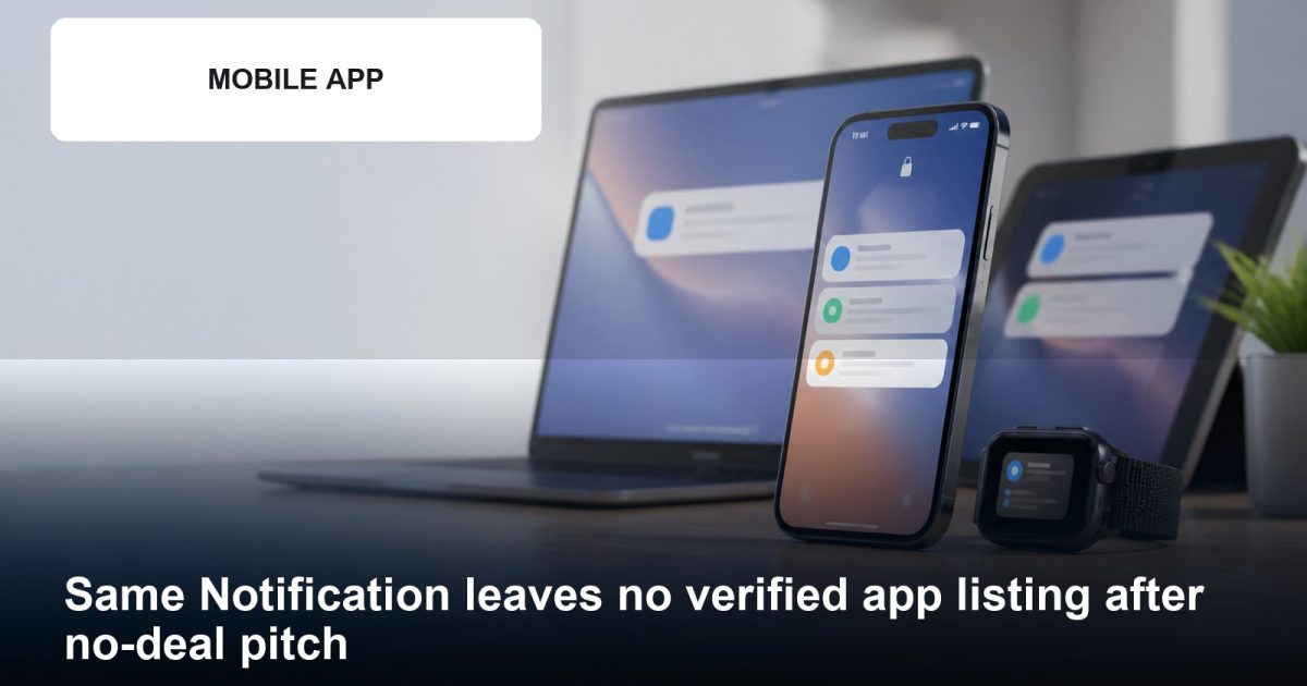 Same Notification featured image with brand identifier, relevant product or service scene, and article headline