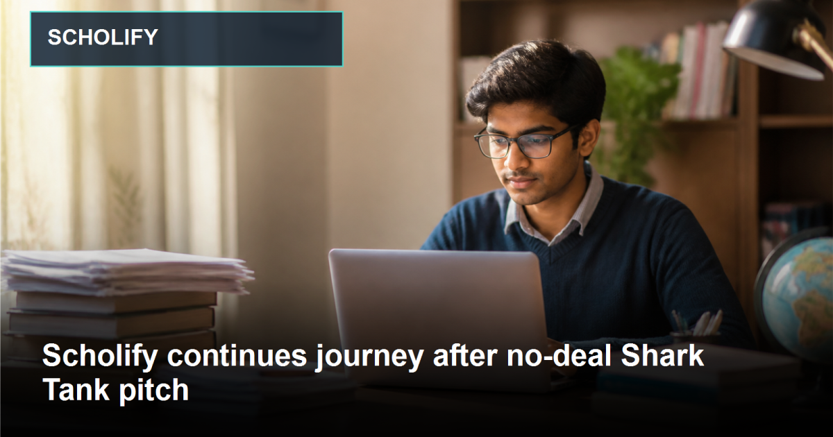 Editorial image representing Scholify and its growth journey