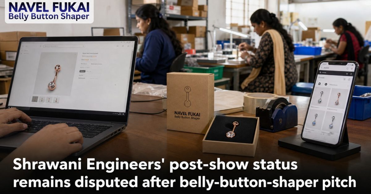 Navel Fukai Belly Button Shaper shown in an ecommerce and packing operation