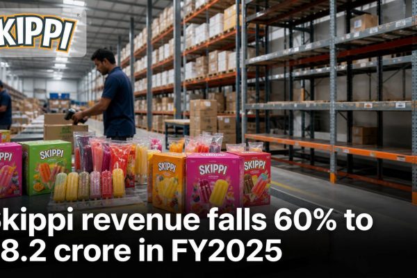 Skippi ice pops in a distribution warehouse with reduced inventory space