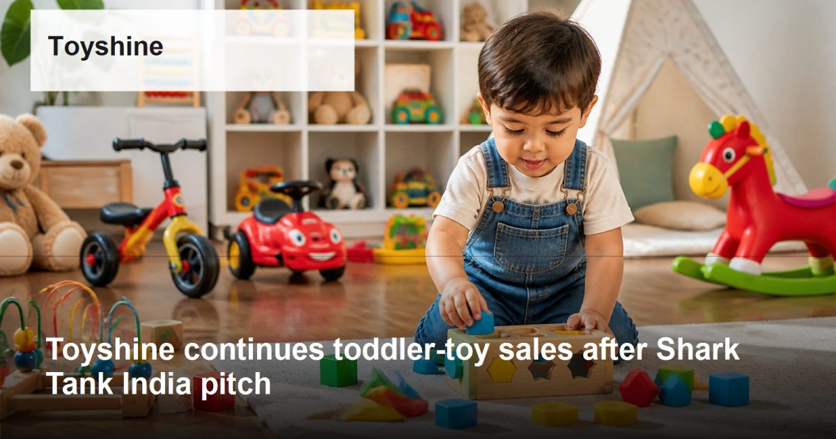 Toyshine logo and company-relevant post-Shark Tank growth scene