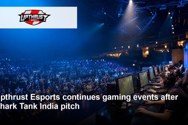 Upthrust Esports logo and company-relevant post-Shark Tank growth scene