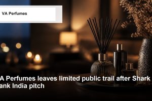 VA Perfumes logo and company-relevant post-Shark Tank growth scene