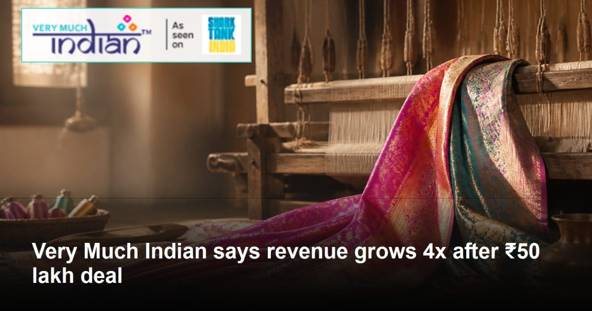 Handwoven Paithani saree and loom representing Very Much Indian