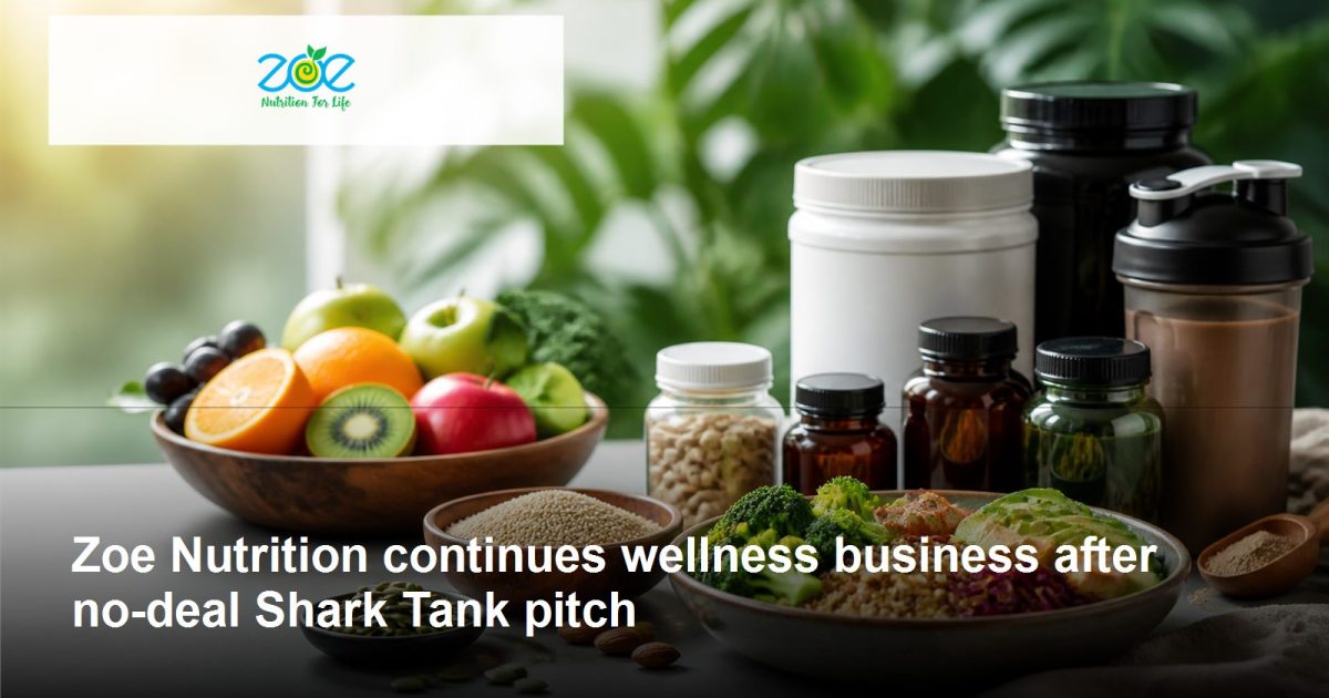Zoe Nutrition logo and company-relevant post-Shark Tank growth scene