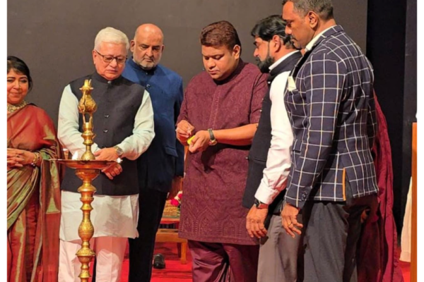 Social Activist Dr. Binu Varghese Honoured with National Excellence Award by Maharashtra Governor Jishnu Dev Varma
