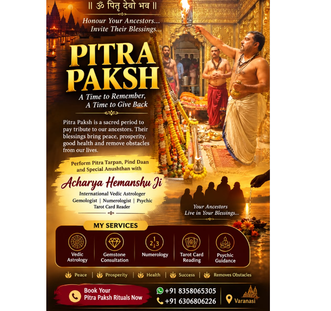 Pitru Paksha 2026: Acharya Hemanshu Explains the Vedic Significance of Shraddha, Ancestors and Pitru Dosha