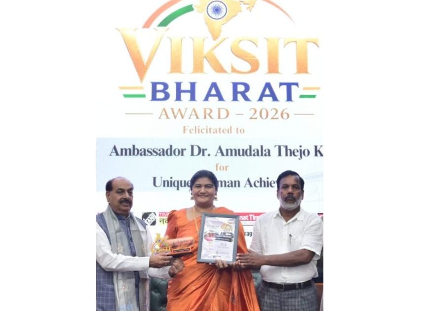 Ambassador Dr. Thejo Kumari Amudala Honoured with Rashtra Ratna Award 2026 and Viksit Bharat Award 2026